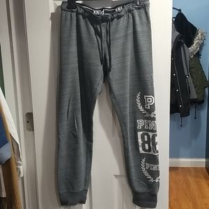 Pink drawstring sweatpants